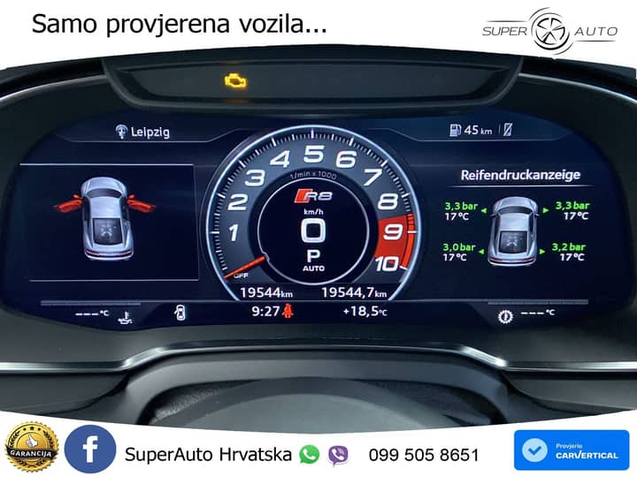 Audi R8 Coupe Performance 5.2 FSI V10 RWD 570 KS, LED+KAM+GR SJED+VIRT
