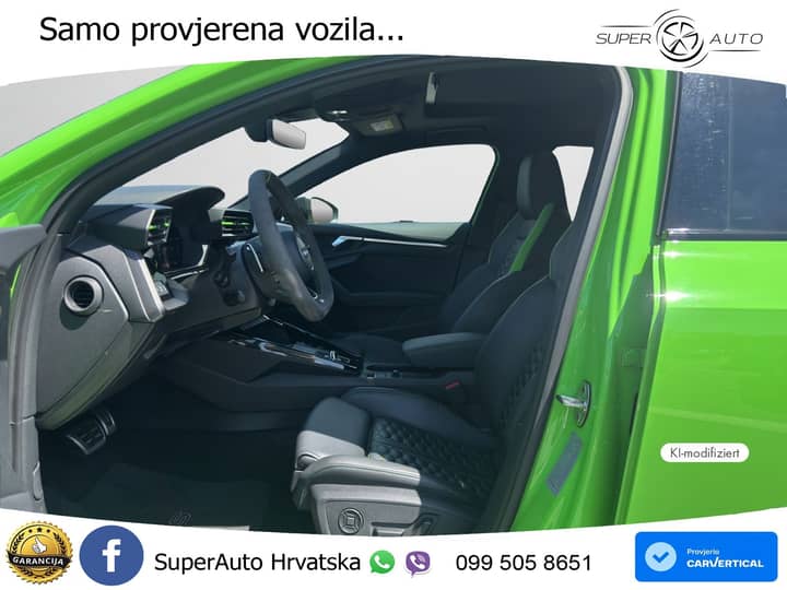 Audi RS3 2.5 TFSI quattro S tronic 400 KS, ACC+KAM+GR SJED+PANO+HEAD+ASIST