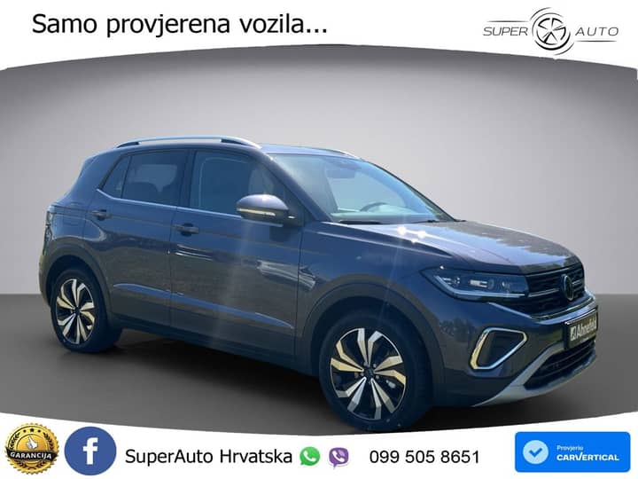 VW T-Cross 1.5 TSI DSG Style 150 KS, ACC+KAM+KEY+GR SJED+VIRT+LANE