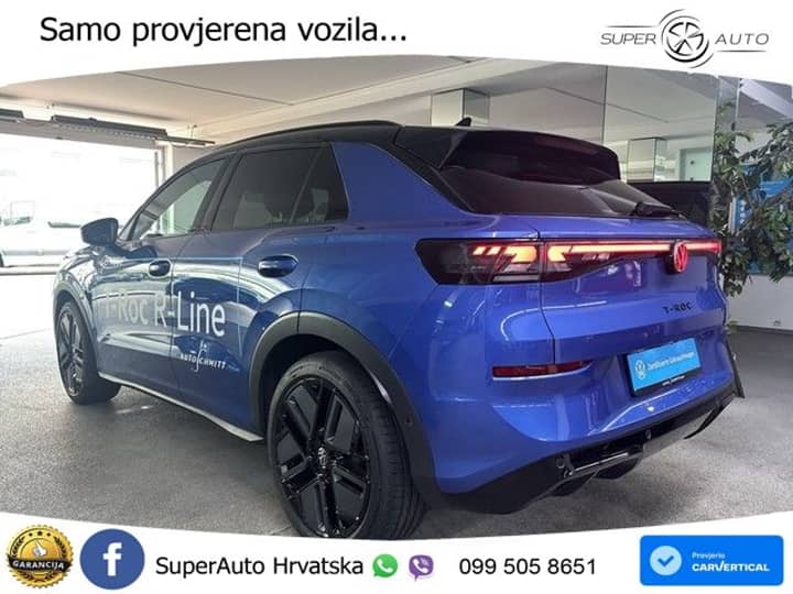 VW T-Roc 1.5 eTSI DSG R-Line 150 KS, ACC+360+KEY+GR SJED+HEAD+VIRT+LANE