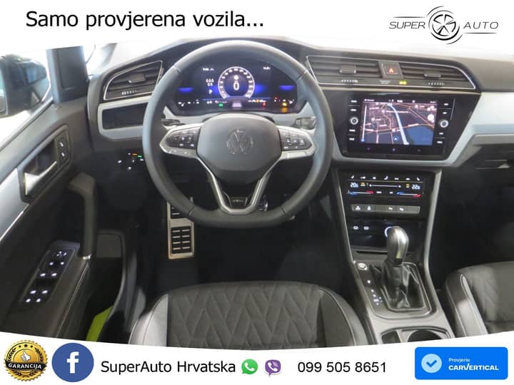 VW Touran 2.0TDI DSG Goal 150 KS,7-SJED+LED+ACC+VIRT+GR SJED+KAM+PARK