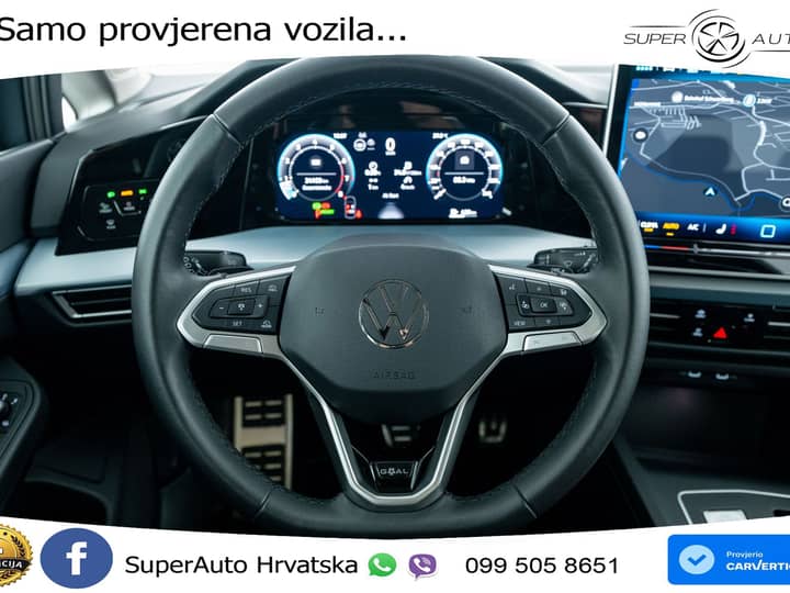 VW Golf 8 1.5 eTSI DSG Life 150 KS, LED+ACC+GR SJED+KAM+VIRT+PDC