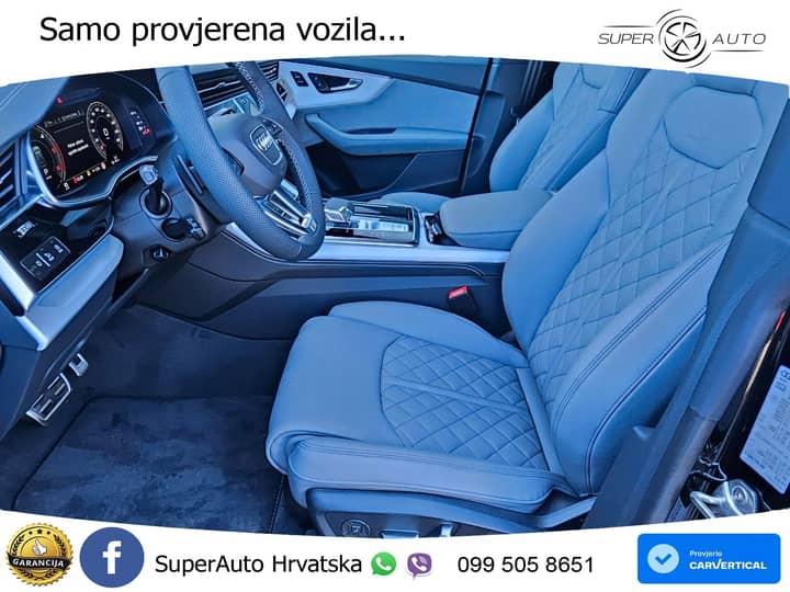 Audi Q8 50 TDI V6 quattro Aut. S line 286 KS, ZRAČNI+ACC+360+GR SJED+HEAD+ASIST