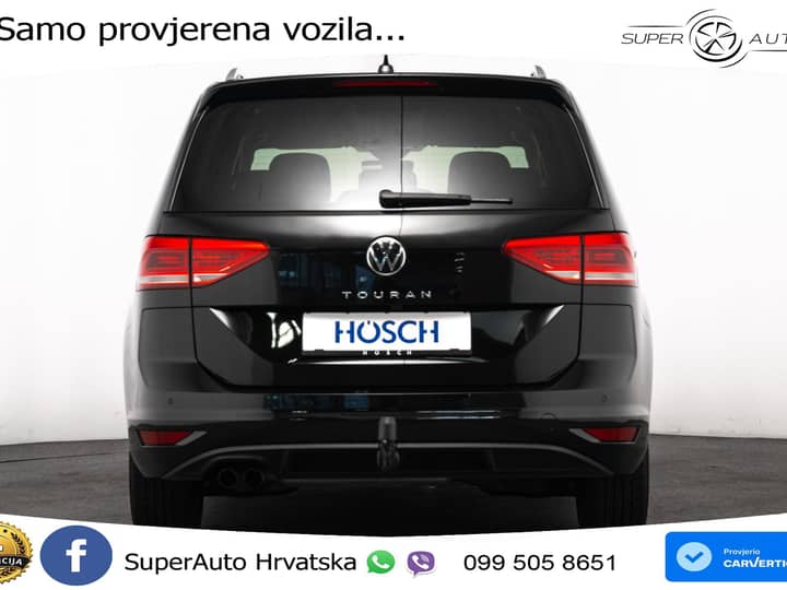 VW Touran 2.0 TDI DSG Comfortline 150 KS, 7-SJED+LED+ACC+GR SJED+PDC+VIRT