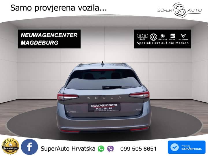 Škoda Superb Combi 2.0 TDI 4x4 193 KS, MATRIX+ACC+GR SJED+MASAŽA+KAM+PDC