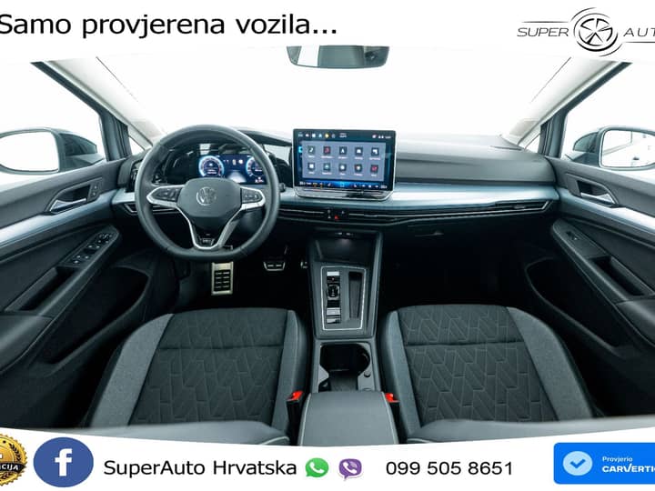 VW Golf 8 1.5 eTSI DSG Life 116 KS, LED+ACC+GR SJED+360+VIRT+PDC