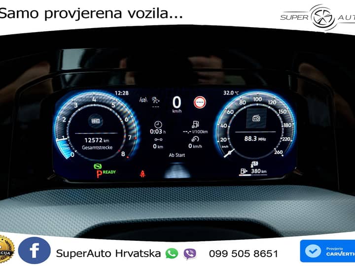 VW Golf 8 1.5 eTSI DSG Life 116 KS, LED+ACC+GR SJED+360+VIRT+PDC