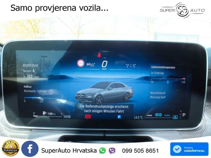 Mercedes C 220d Aut. AMG Line 200 KS, ACC+LED+KAM+GR SJED+VIRT+ASIST