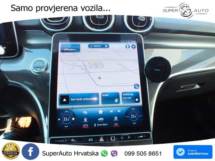Mercedes C 220d Aut. AMG Line 200 KS, ACC+LED+KAM+GR SJED+VIRT+ASIST