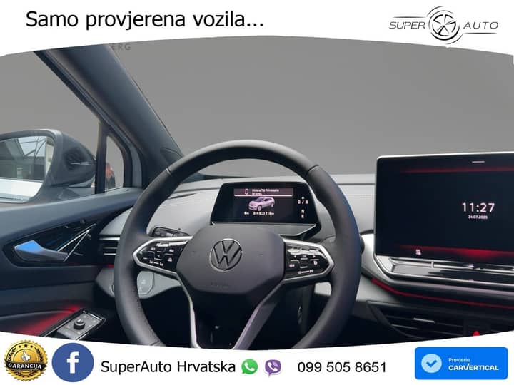 VW ID.4 77kWh Pro 286 KS, LED+ACC+GR SJED+KAM+PARK