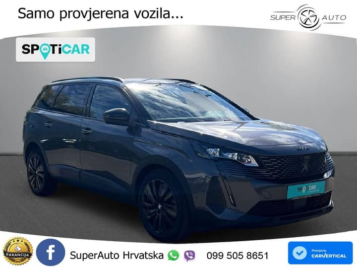 Peugeot 5008 2.0 BlueHDi Aut. GT 177 KS, 7-SJED+ACC+360+GR SJED+PANO+VIRT+ASIST