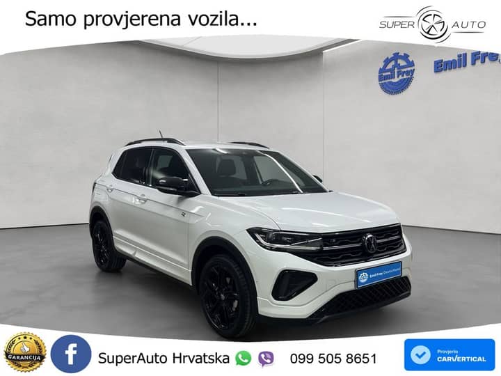 VW T-Cross 1.5 TSI DSG R-Line 150 KS, ACC+KAM+KEY+GR SJED+VIRT+LANE
