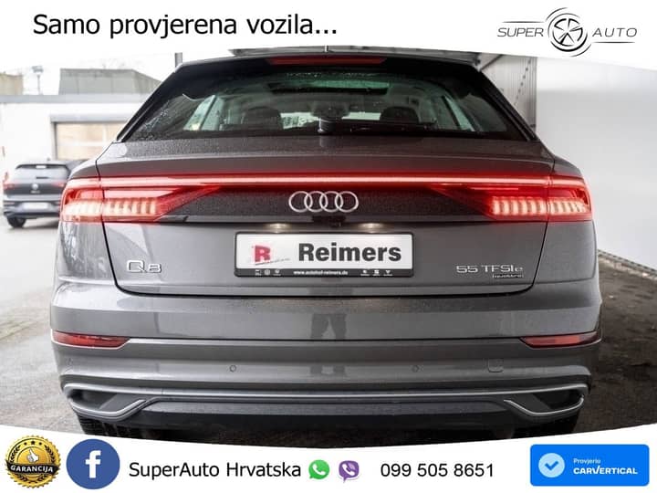 Audi Q8 55 TFSIe V6 quattro Aut. 381 KS, ACC+KAM+LED+GR SJED+PANO+VIRT+ASIST