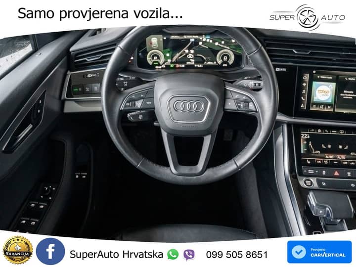 Audi Q8 55 TFSIe V6 quattro Aut. 381 KS, ACC+KAM+LED+GR SJED+PANO+VIRT+ASIST