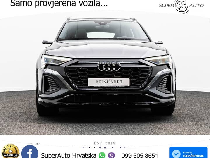 Audi SQ8 e-tron 114 kWh quattro 503 KS, PANO+ZRAČ+360+GR SJED+ACC+HEAD+KEY+LANE
