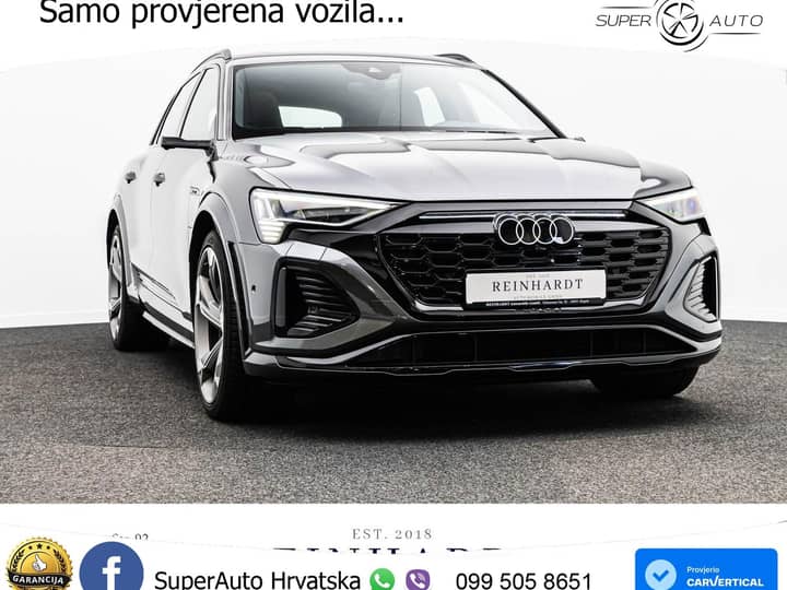 Audi SQ8 e-tron 114 kWh quattro 503 KS, PANO+ZRAČ+360+GR SJED+ACC+HEAD+KEY+LANE