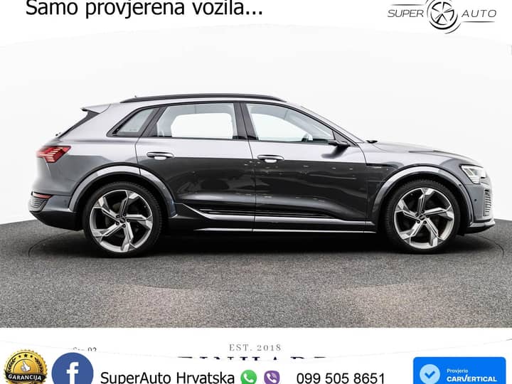 Audi SQ8 e-tron 114 kWh quattro 503 KS, PANO+ZRAČ+360+GR SJED+ACC+HEAD+KEY+LANE