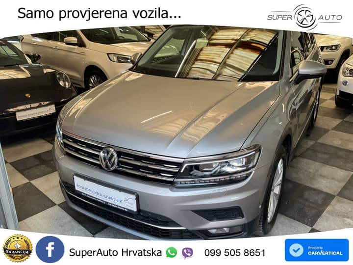 VW Tiguan 2.0 TDI 4M DSG Highline 150 KS, LED+ACC+GR SJED+KAM+PDC