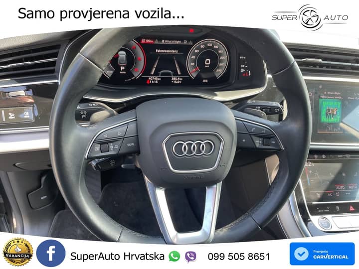 Audi Q8 50 TDI quattro Aut. S line 286 KS, LED+KAM+GR SJED+ASIST