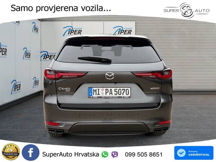 Mazda CX-60 3.3 e-Skyactiv AWD Aut. Homura Plus 254 KS, PANO+360+GR SJED+ACC+KEY
