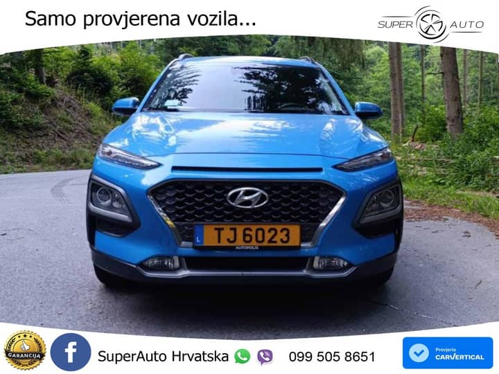Hyundai Kona 1.0 T-GDi 120 KS, KAM+TEM+GR SJED+NAVI