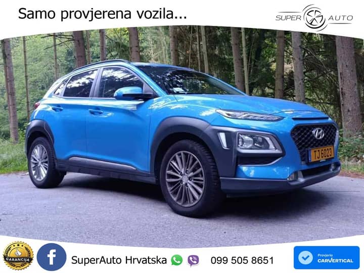 Hyundai Kona 1.0 T-GDi 120 KS, KAM+TEM+GR SJED+NAVI
