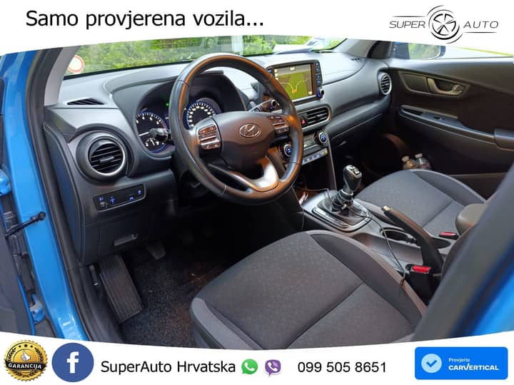 Hyundai Kona 1.0 T-GDi 120 KS, KAM+TEM+GR SJED+NAVI