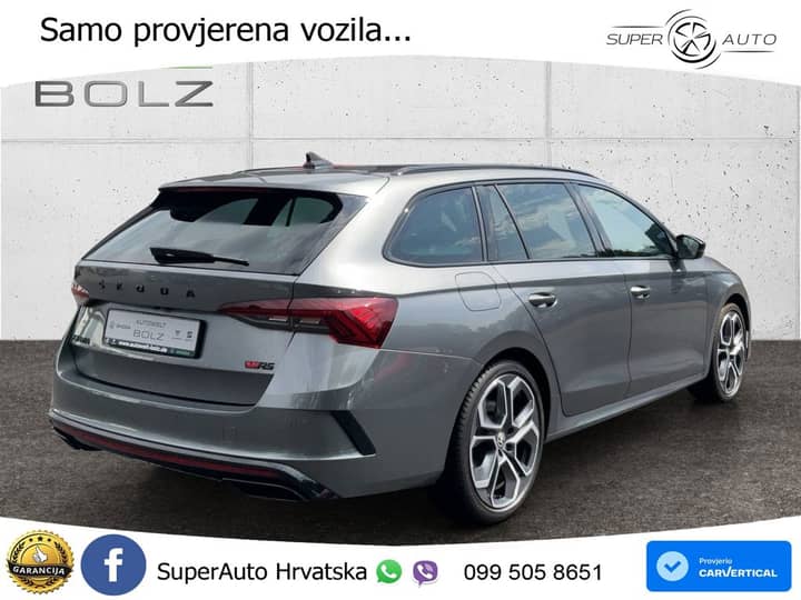 Škoda Octavia Combi 2.0 TSI DSG RS Plus 245 KS, ACC+LED+4xGR SJED+PANO+HEAD