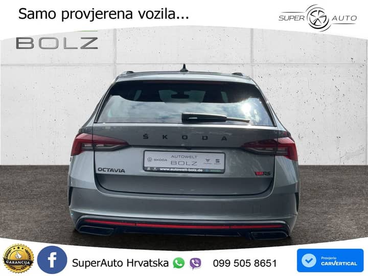 Škoda Octavia Combi 2.0 TSI DSG RS Plus 245 KS, ACC+LED+4xGR SJED+PANO+HEAD