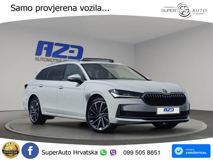 Škoda Superb Combi 2.0 TDI 4x4 L&K 193 KS, MATRIX+ACC+4xGR SJED+MASAŽA+360