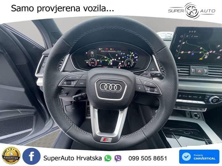 Audi Q5 SB 40 TDI quattro Aut. S line 204 KS, PANO+ACC+360+GR SJED+KEY+VIRT+LANE
