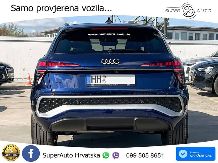Audi Q3 2.0 TDI Aut. S line 150 KS, ACC+LED+KAM+GR SJED+VIRT+ASIST