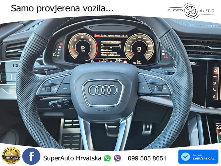 Audi Q8 50 TDI quattro Aut. S line 286 KS, ACC+360+KEY+GR SJED+VIRT+LANE