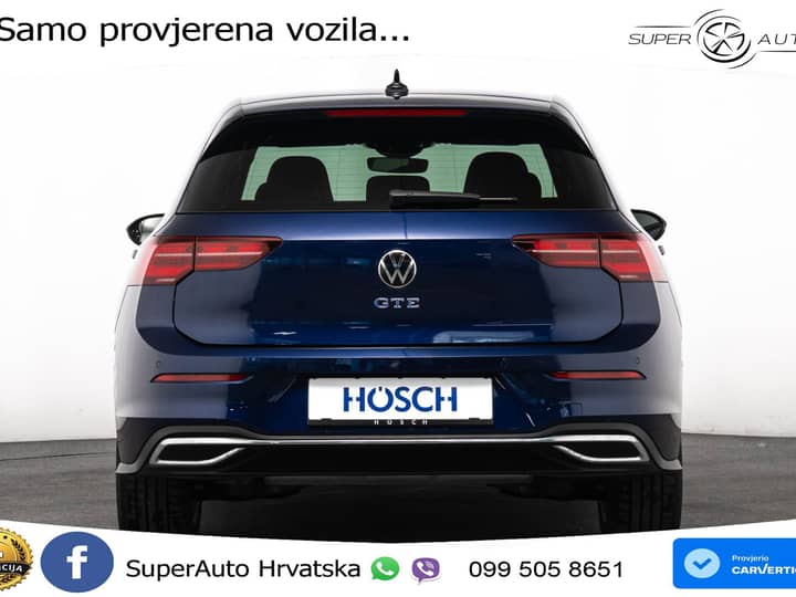 VW Golf 8 GTE 1.4 TSI DSG 245 KS, MATRIX+ACC+KAM+PDC+VIRT+ASIST