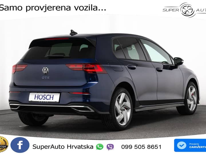 VW Golf 8 GTE 1.4 TSI DSG 245 KS, MATRIX+ACC+KAM+PDC+VIRT+ASIST