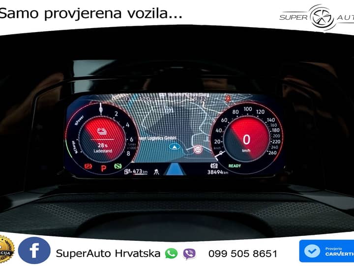 VW Golf 8 GTE 1.4 TSI DSG 245 KS, MATRIX+ACC+KAM+PDC+VIRT+ASIST