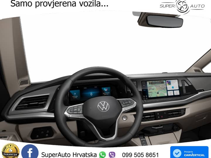 NOVO VW T7 Multivan 2.0 TDI DSG Life L2 150 KS, 7-SJED+ACC+GR SJED+LED