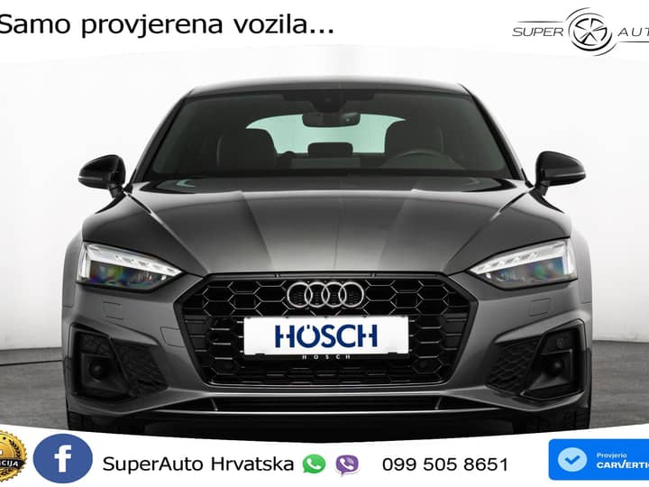 Audi A5 SB 40 TFSI S tronic 2xS line 204 KS, ACC+KAM+GR SJED+VIRT+NAVI