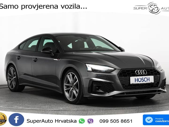 Audi A5 SB 40 TFSI S tronic 2xS line 204 KS, ACC+KAM+GR SJED+VIRT+NAVI