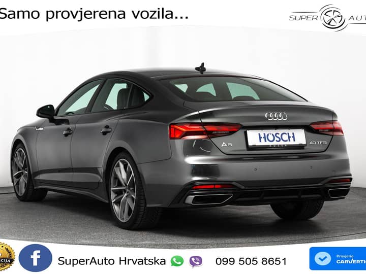Audi A5 SB 40 TFSI S tronic 2xS line 204 KS, ACC+KAM+GR SJED+VIRT+NAVI