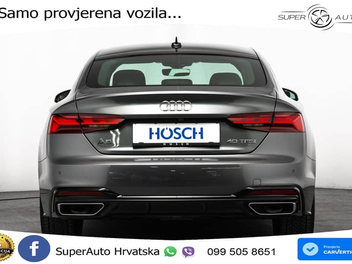 Audi A5 SB 40 TFSI S tronic 2xS line 204 KS, ACC+KAM+GR SJED+VIRT+NAVI