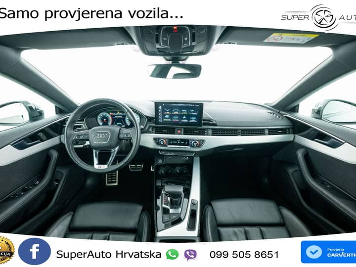 Audi A5 SB 40 TFSI S tronic 2xS line 204 KS, ACC+KAM+GR SJED+VIRT+NAVI