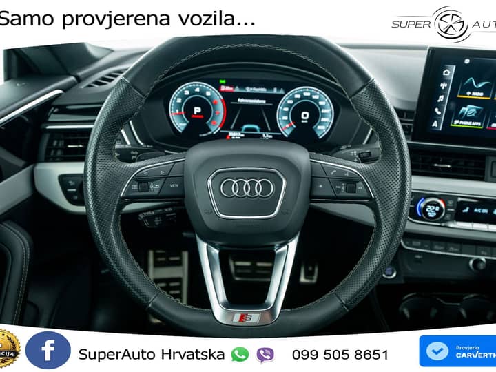 Audi A5 SB 40 TFSI S tronic 2xS line 204 KS, ACC+KAM+GR SJED+VIRT+NAVI