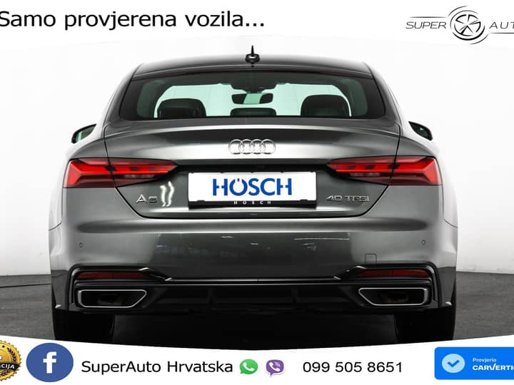 Audi A5 SB 40 TFSI S tronic 2xS line 204 KS, MATRIX+ACC+GR SJED+KAM+VIRT+PDC