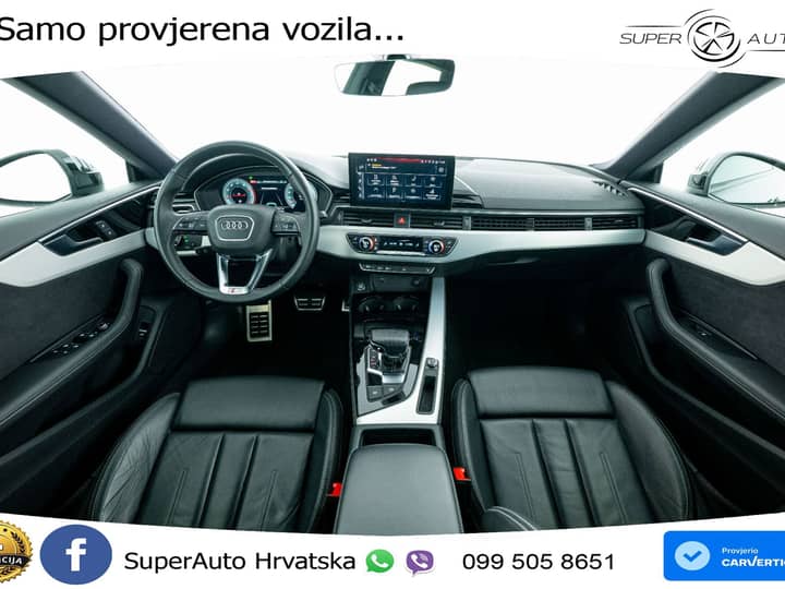 Audi A5 SB 40 TFSI S tronic 2xS line 204 KS, MATRIX+ACC+GR SJED+KAM+VIRT+PDC