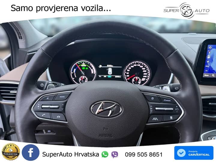 Hyundai Santa Fe 1.6 T-GDi 4WD 179 KS, ACC+KAM+GR SJED+LED+LANE