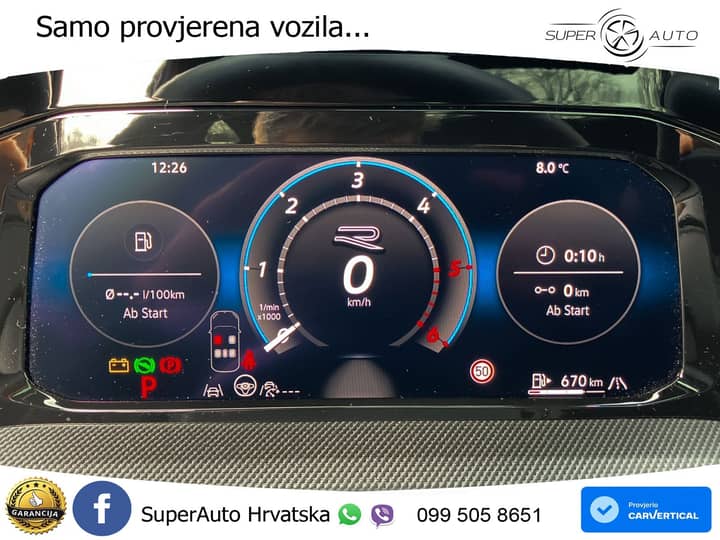 VW Golf 8 Variant 2.0 TDI DSG R-Line 150 KS, LED+ACC+PANO+GR SJED+VIRT+HEAD+KAM