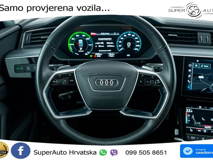 Audi e-tron 55 quattro 408 KS, ZRAČNI+KAM+GR SJED+VIRT+NAVI