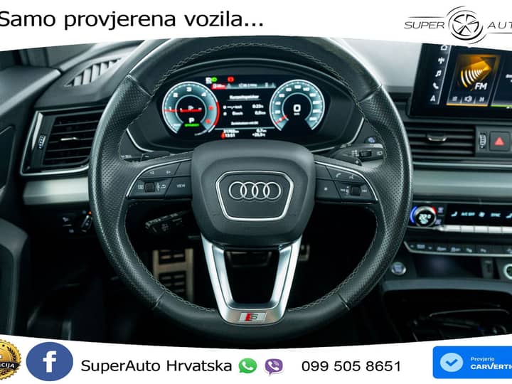 Audi Q5 40 TDI quattro ultra S tronic 2xS line 204 KS, ACC+360+PANO+VIRT+NAVI