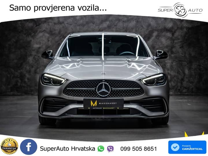 Mercedes C 180 9G-Tr. AMG 170 KS, LED+TEM+GR SJED+KAM+VIRT+PDC